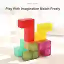 Cubo Magnético De Construcción. 108 Formas De Cubo Con 54 Tarjetas Guía De Bloques