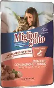 Morando Migliorgatto Pouch Salmon Y Atun 100gr Combo 3unidades