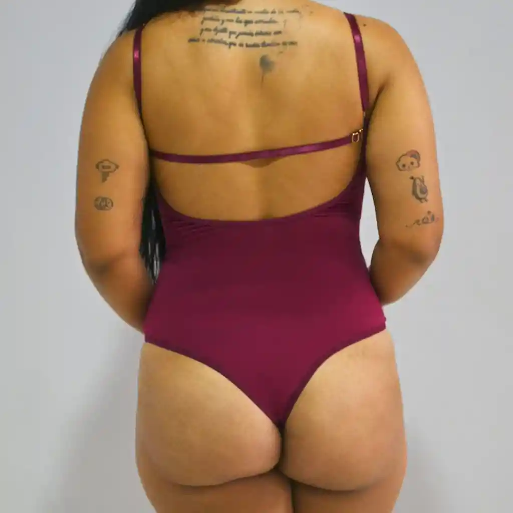 Talla S Body Gina Vinotinto De Encaje