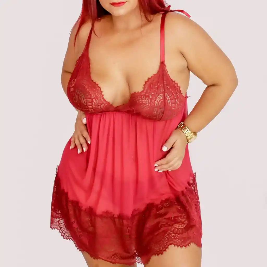 Talla M Babydoll Mariana Vinotinto