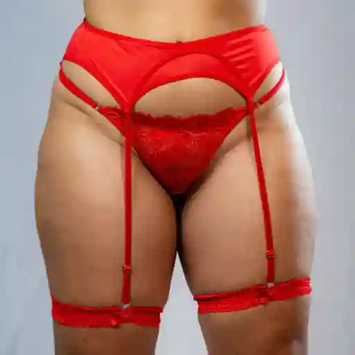 Talla 32/ S Liguero Chantal Rojo