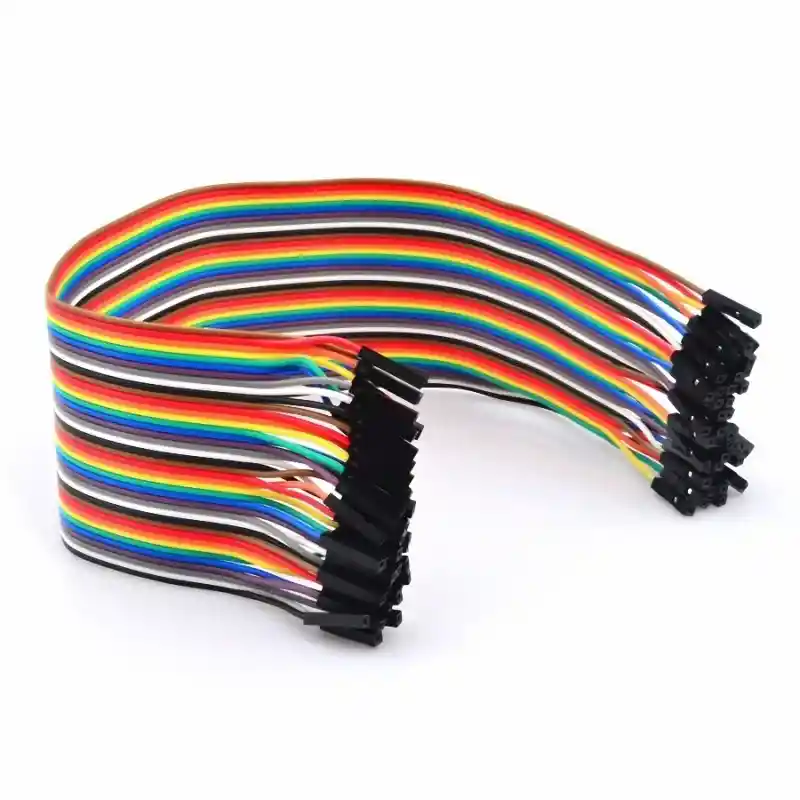 Jumper Hembra Hembra 20cm H-h Conector Protoboar Arduino Circuito 40cables