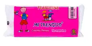 Plastilina En Barra Fucsia, 250gr Mi Trensito