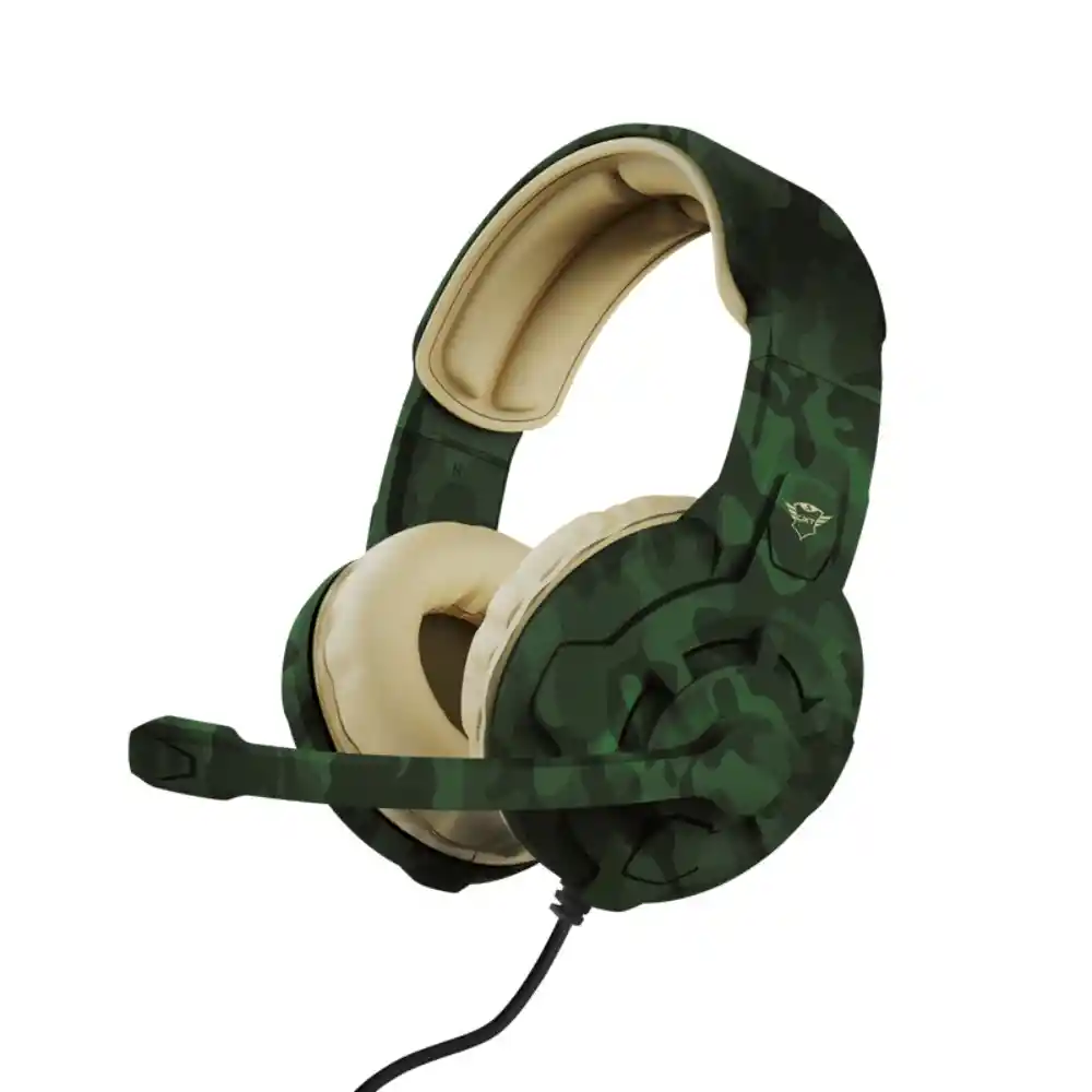 Audífono Diadema Gamer Trust Gxt411c Radius 3.5 Mm Jungla