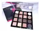 Paleta De Sombras Palo De Rosa Con Glitter 16 Tonos