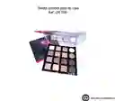 Paleta De Sombras Palo De Rosa Con Glitter 16 Tonos