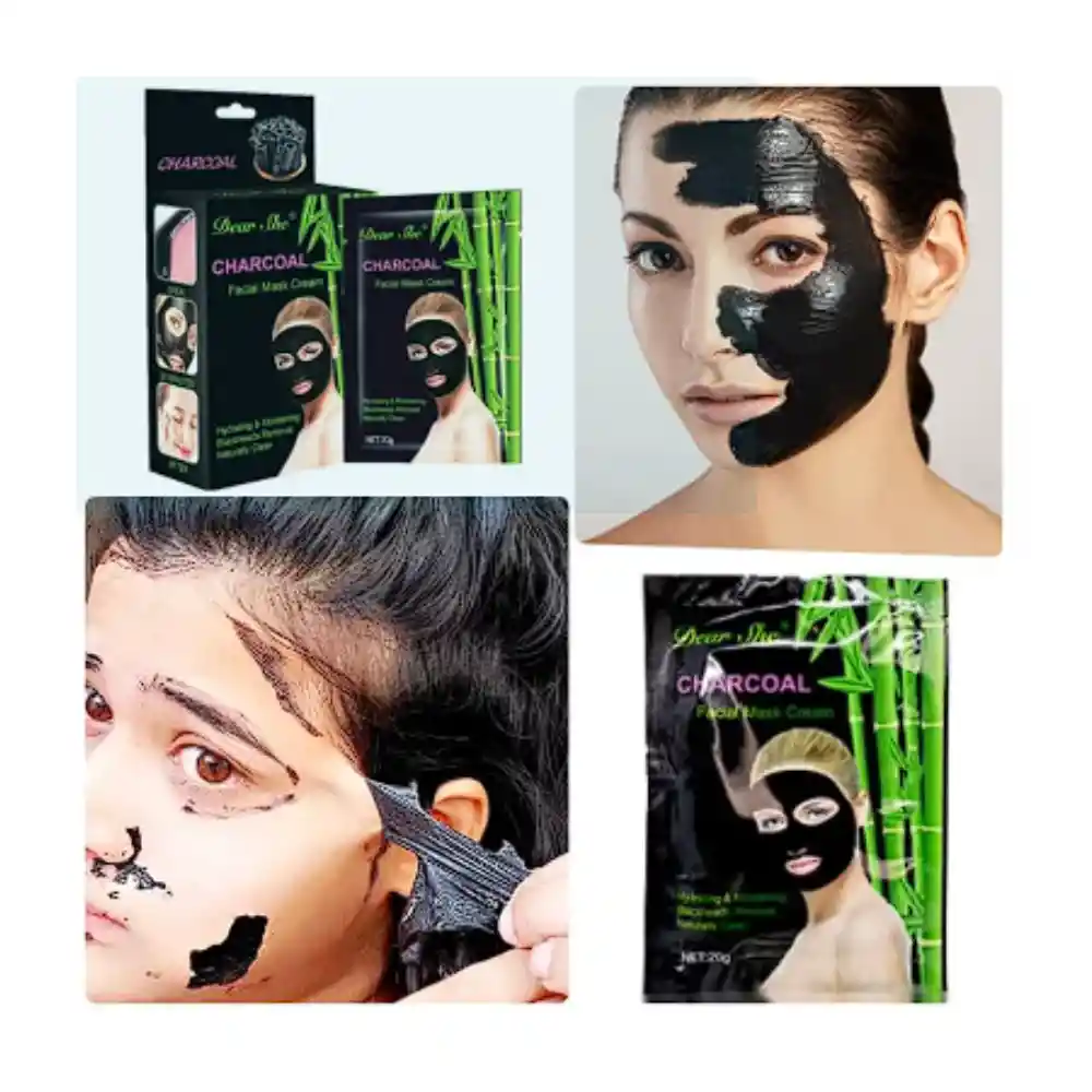 Mascarilla Negra Eimina Puntos Negros Con Colageno Black Mask Sobre