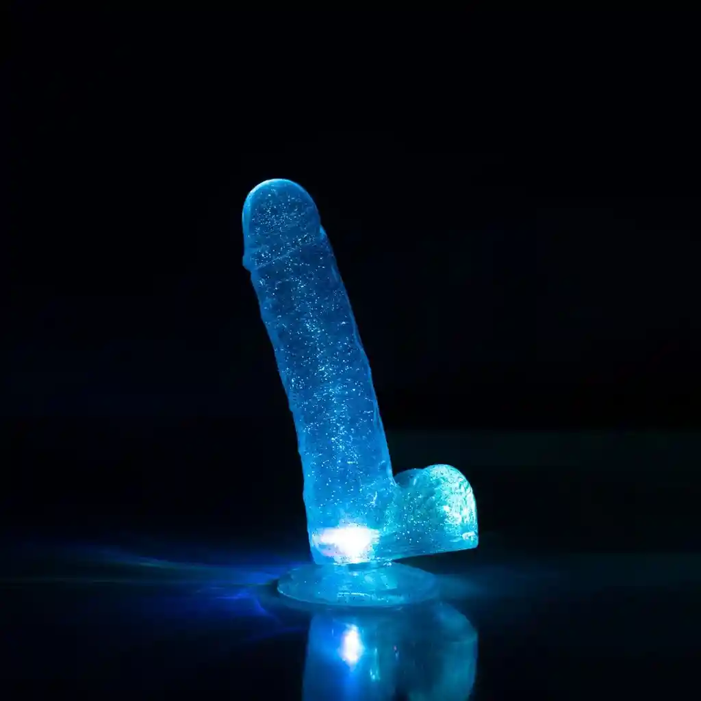 Dildo Luminoso Consolador Realista Con Ventosa Nebula Con Luces