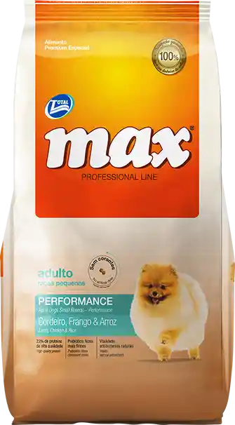 Max Adulto Raza Pequeña Performance Pollo 2 Kg