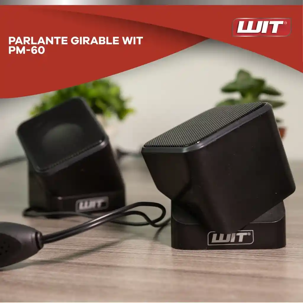 Parlantes Para Pc Girables Wit / Bocinas Para Pc Y Portatil