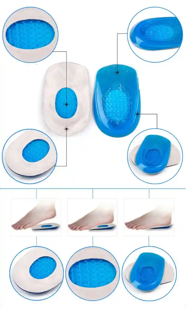 Plantilla Para Talón Soporte De Gel