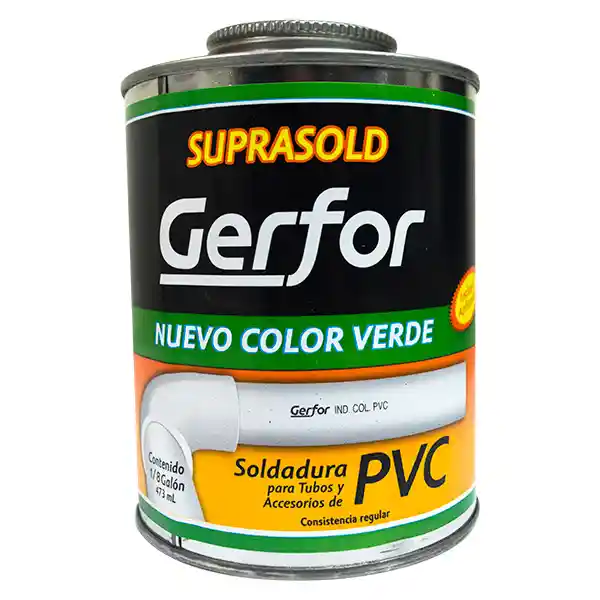 Soldadura Pvc 1/8 Verde Ref.101048 Gerfor