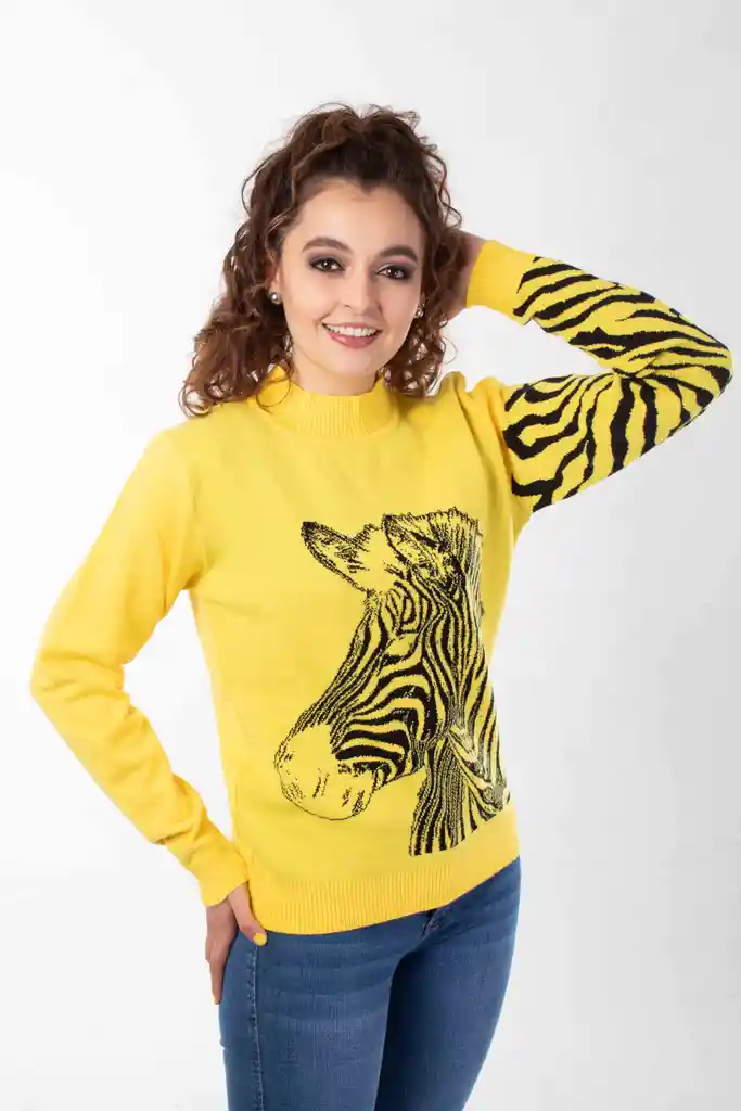 Sweater Cebra Amarillo