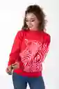 Sweater Cebra Rojo