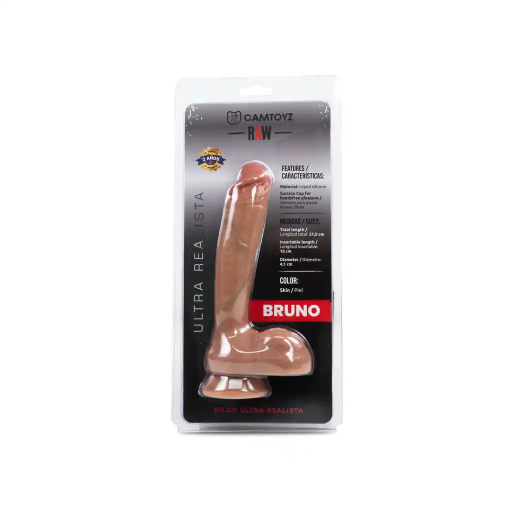 Dildo Ultra Realista Bruno 21,5cm Raw Camtoyz