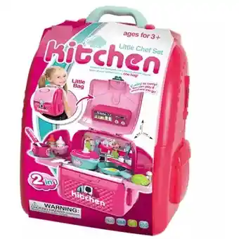 Cocina Maleta Chef Portatil Niña Juguete 40cm