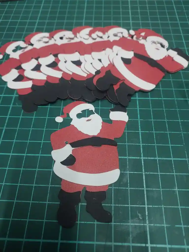 Navidad En Troqueles De 9 X 5 En Papel X 10 Unidades