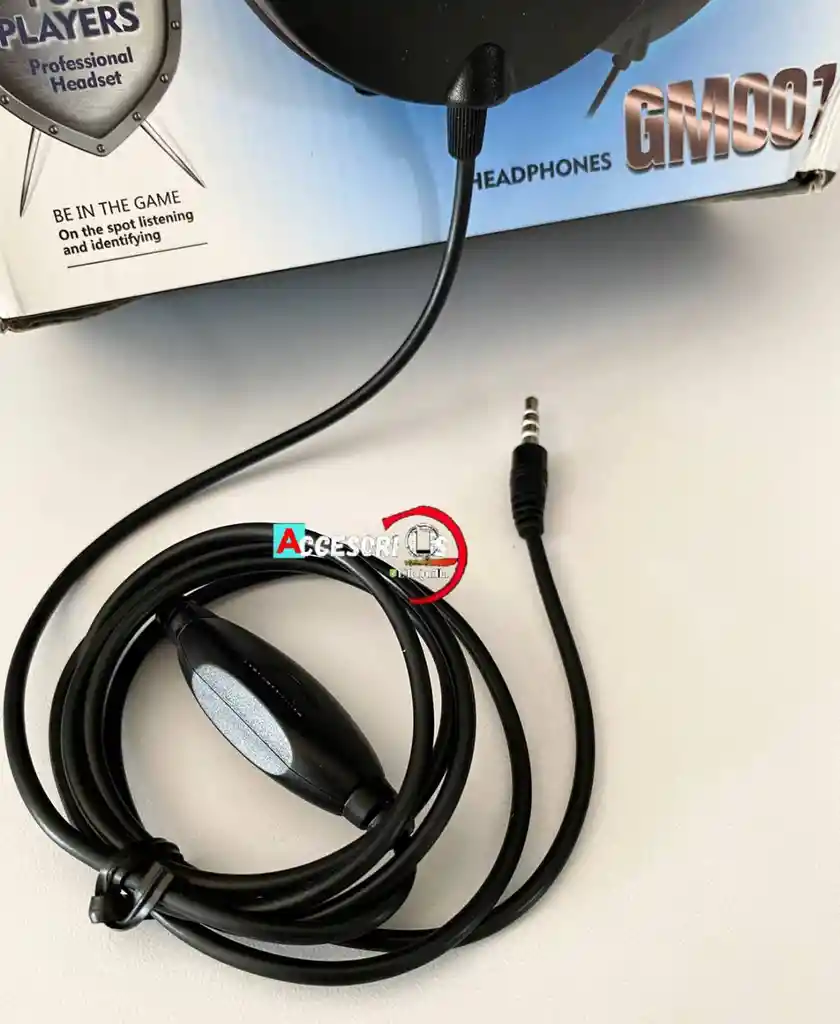 Diadema Gamer Gm-001-002 /*negro Con Rojo*