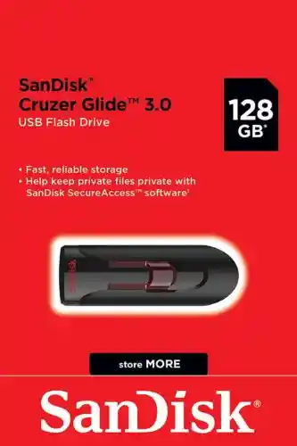 Sandisk Usb 3.0 Cz600-128gb Flash Drive Cruzer Glide/usb Dual Drive 128gb