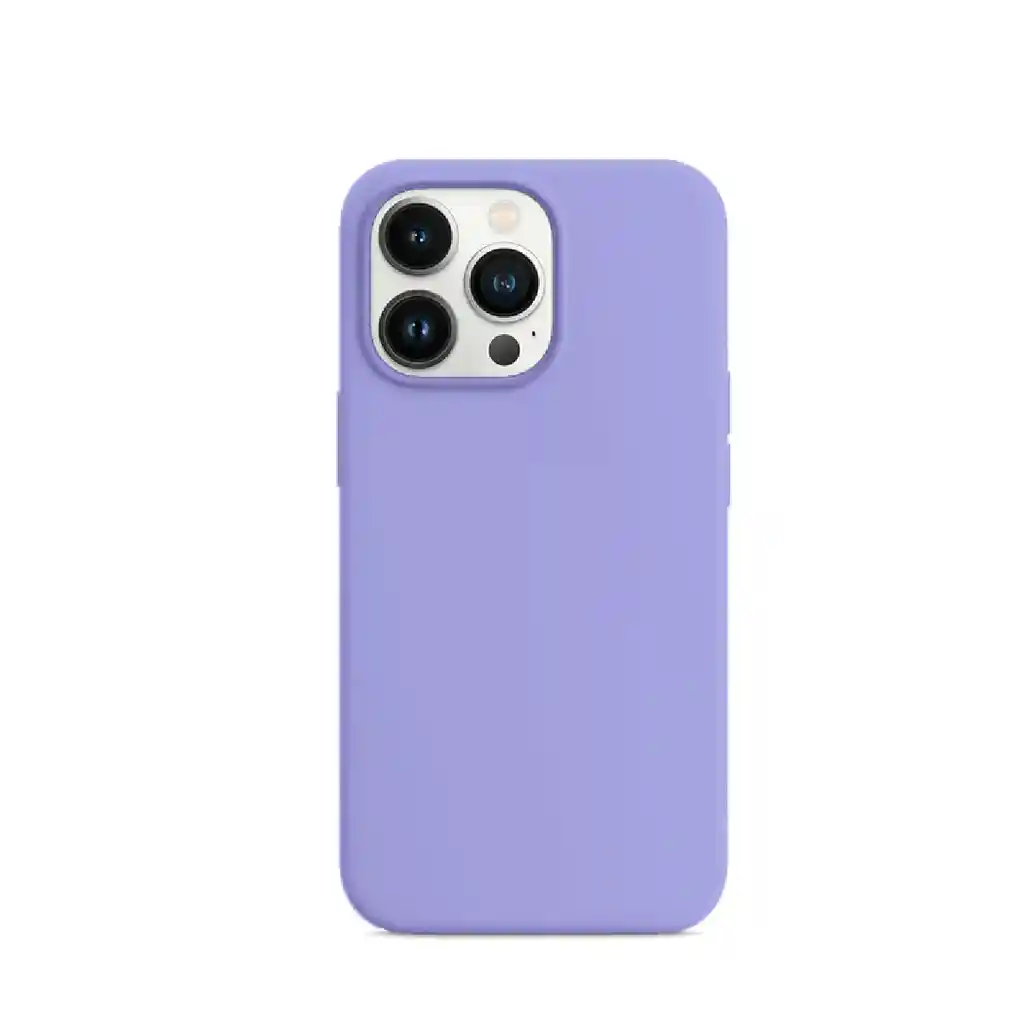 Estuche Forro Silicone Case Iphone 15 Pro Max Lila