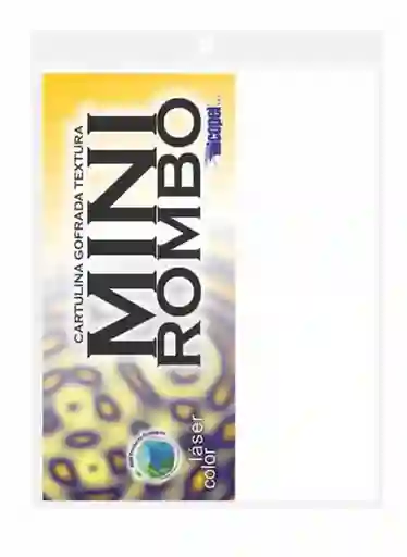 Cartulina Gofrada Textura Mini Rombo
