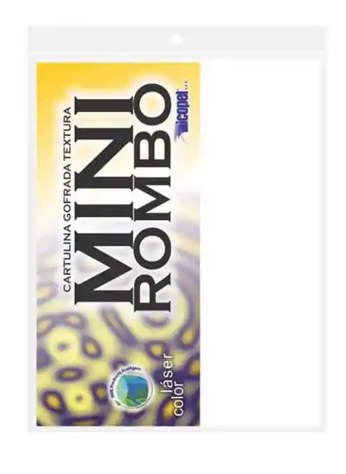 Cartulina Gofrada Textura Mini Rombo