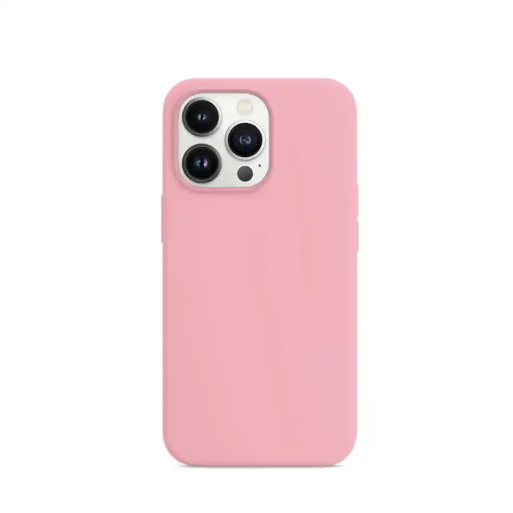 Estuche Forro Silicone Case Iphone 15 Pro Rosado