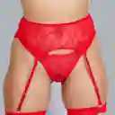 Talla M Liguero Con Ligas Rojo Deseo