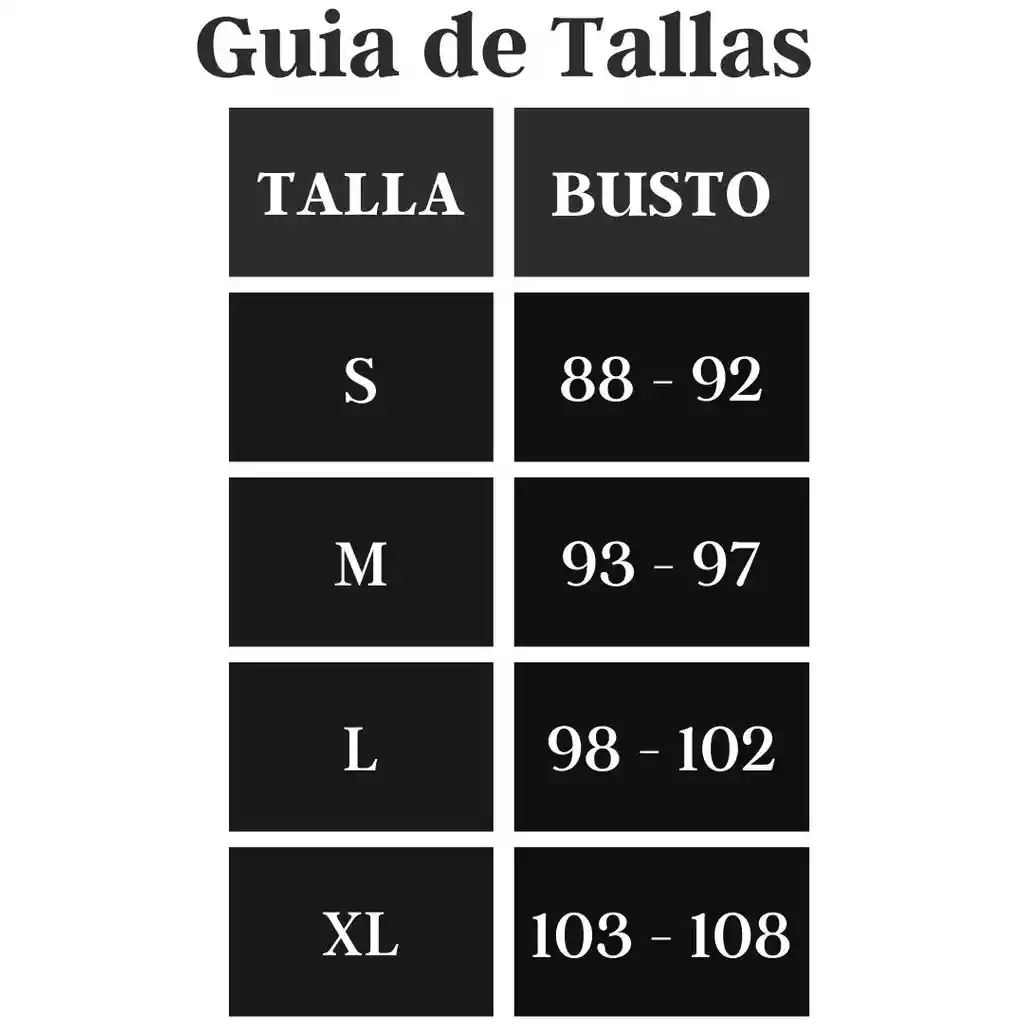 Talla M Babydoll Barú Negro