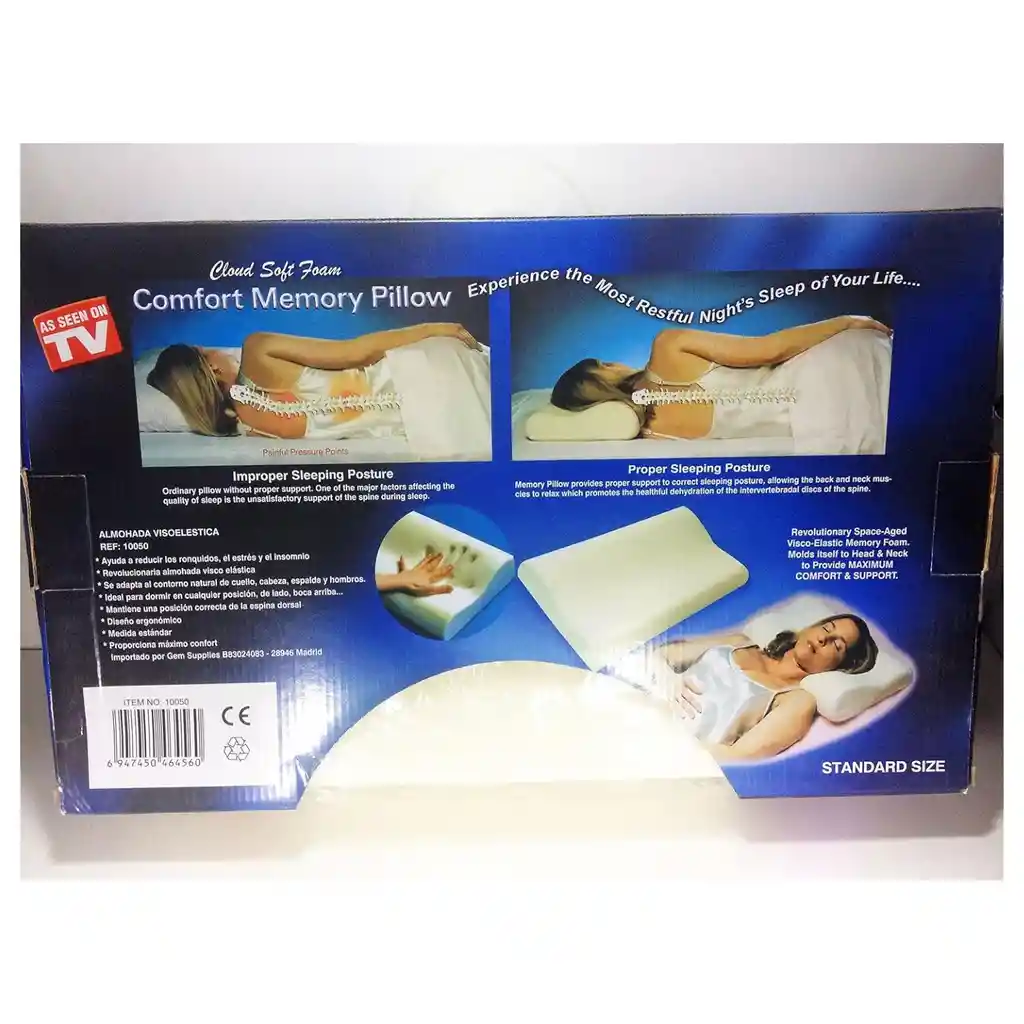 Almohada Con Aloe Ortopédica Indeformable