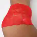 Talla L Panty De Encaje Cachetero Sofia Roja