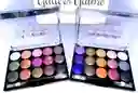 Paleta De Sombras Glitter 15 Tonos Con Aplicador