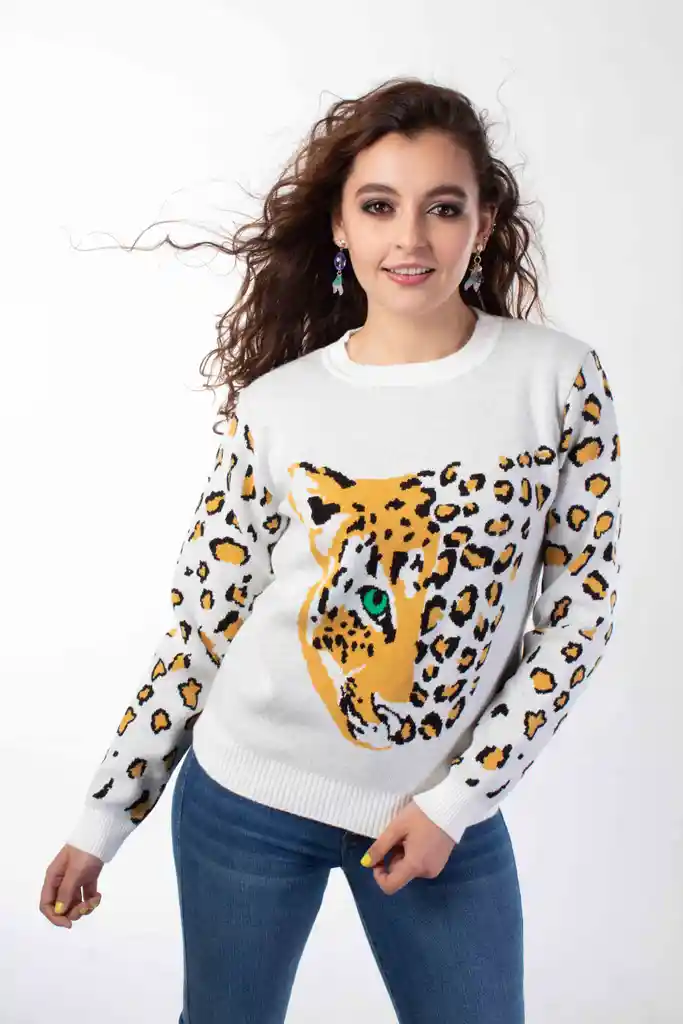 Sweater Leopardo Amarillo