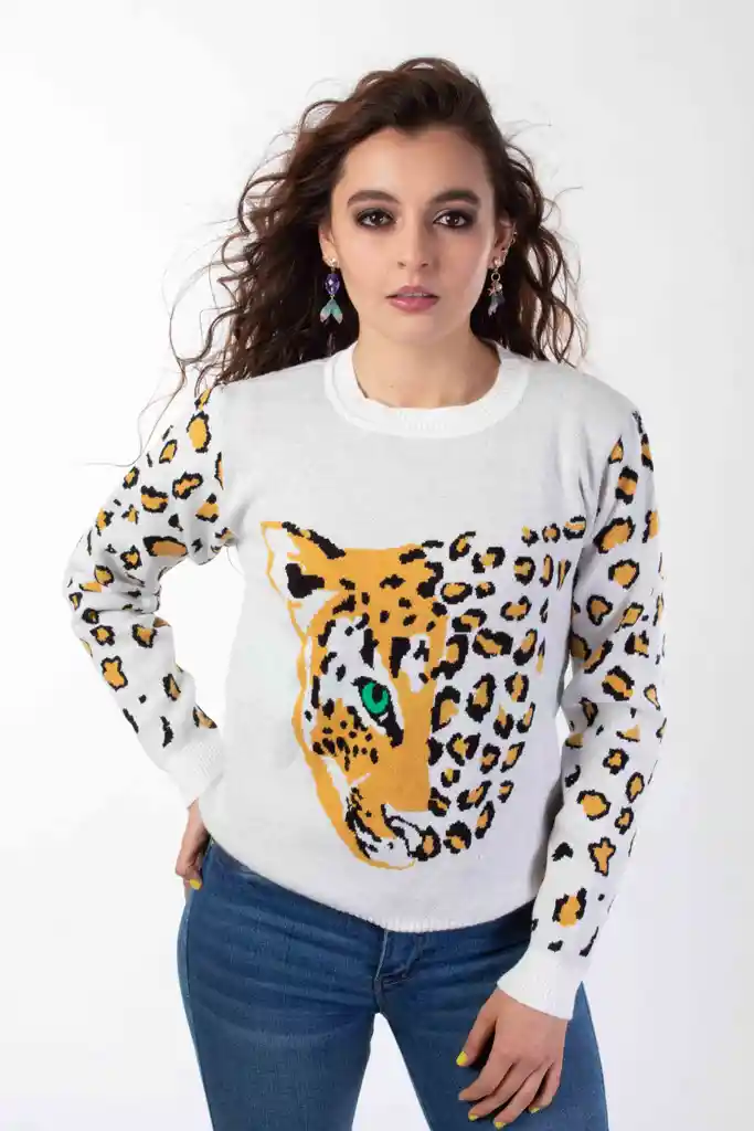 Sweater Leopardo Amarillo