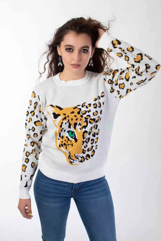 Sweater Leopardo Amarillo