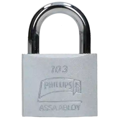 Candado Plano 32mm Silver Phillips