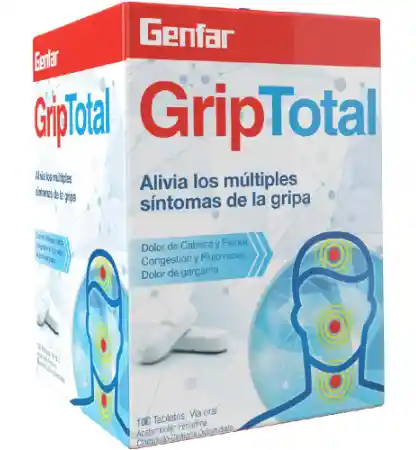 Griptotal X 4 Tabletas			