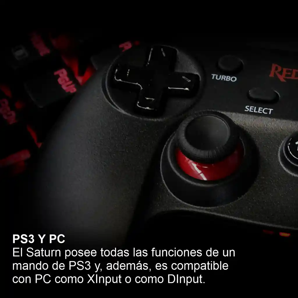 Control De Juegos Gamepad Usb Redragon G807 Saturn Pc Ps3