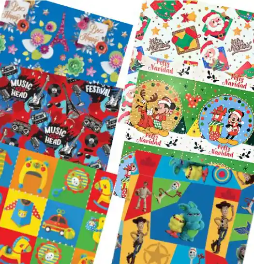 Papel De Regalo Niño X3 Unidades