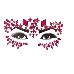 Gemas Faciales Halloween Auto Adhesivas Disfraz Maquillaje Belleza