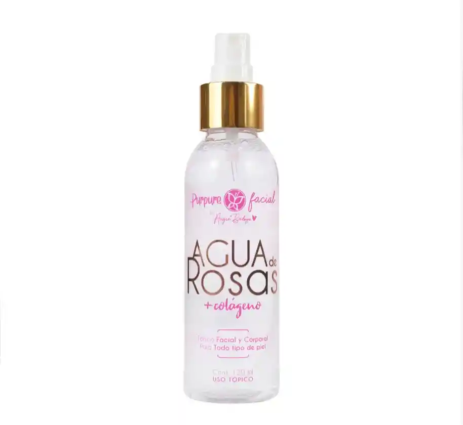 Agua De Rosas Y Colageno Mini 120ml Purpure Facial