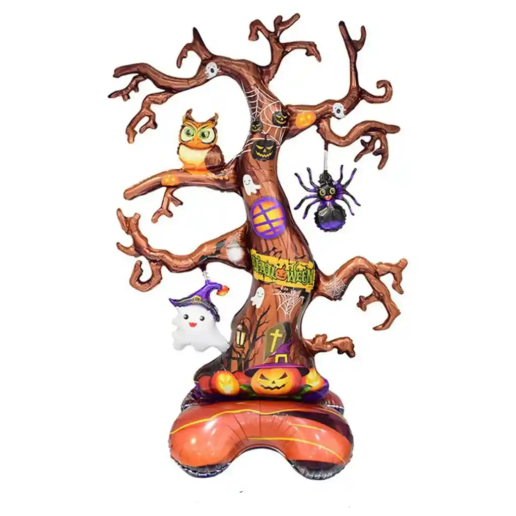 Globo Metalizado Arbol Seco 162 X 90 X 46 Cm Halloween