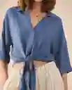 Camisa Azul Bahía Oscuro Talla M 611G026 Esprit