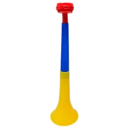 Vuvuzela Corneta Fútbol 37cm Mediana Plegable Tricolor Colombia