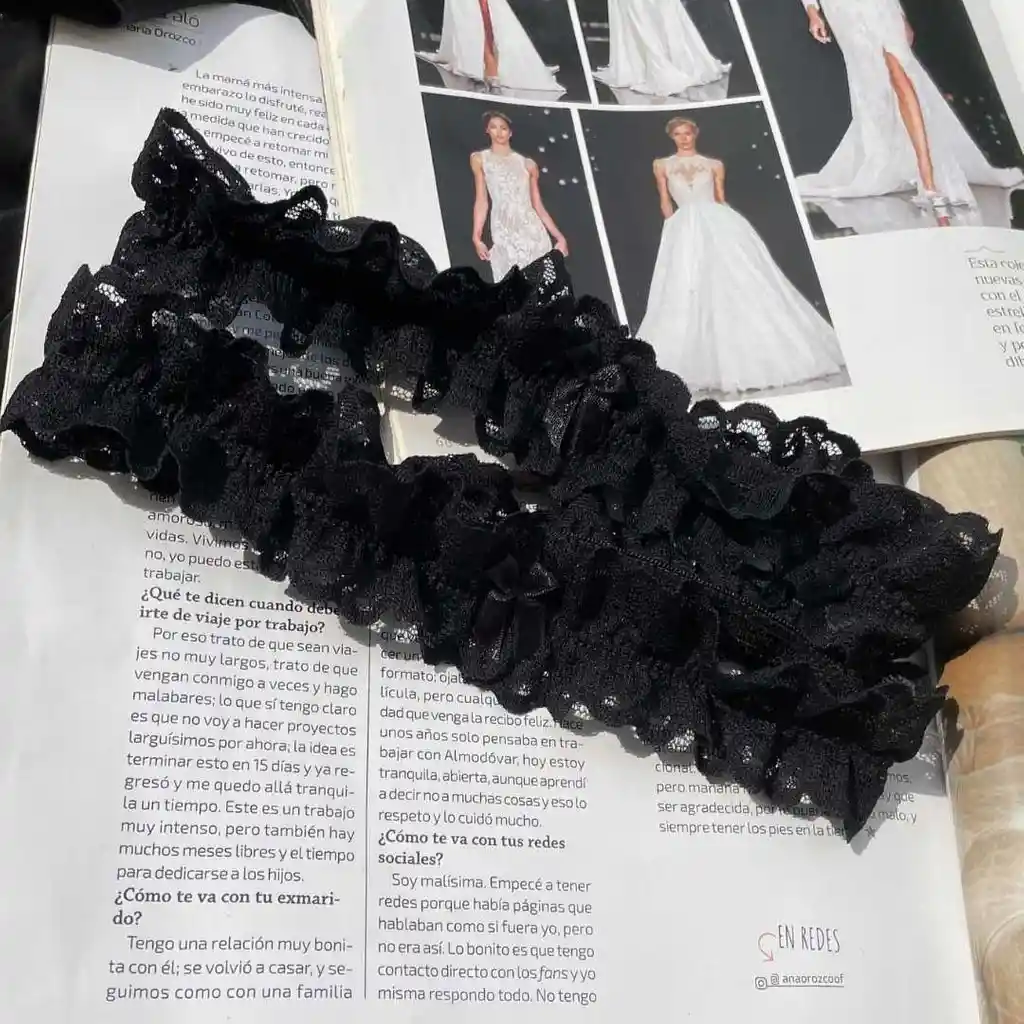 Ligas Para Novias Danna Negra