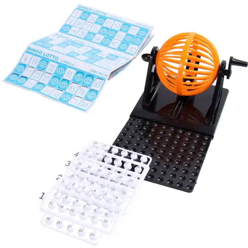 Set De Bingo Profesional 12 Tarjetas 90 Números Bingo Lotto