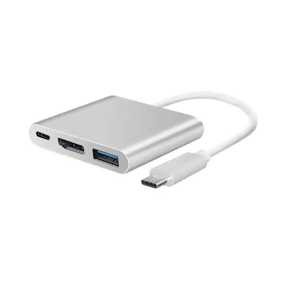 Adaptador Macbook Tipo C A Hdmi, Usb 3.0 Y Usb-c 3 En 1