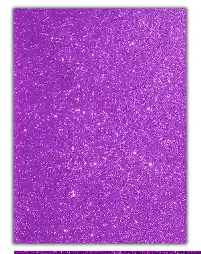 Foami Escarchado Morado Carta