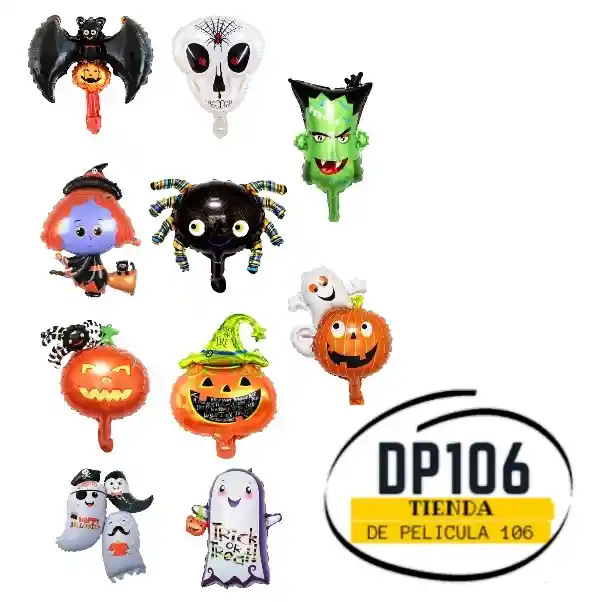 Globos Metalizados De Halloween X 2 Und