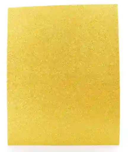 Foami Escarchado Amarillo Carta